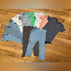 Infant boys overall bundle +pants